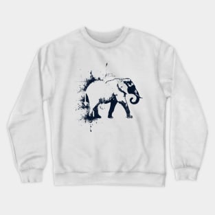 Abstract Stencil Elephant Crewneck Sweatshirt